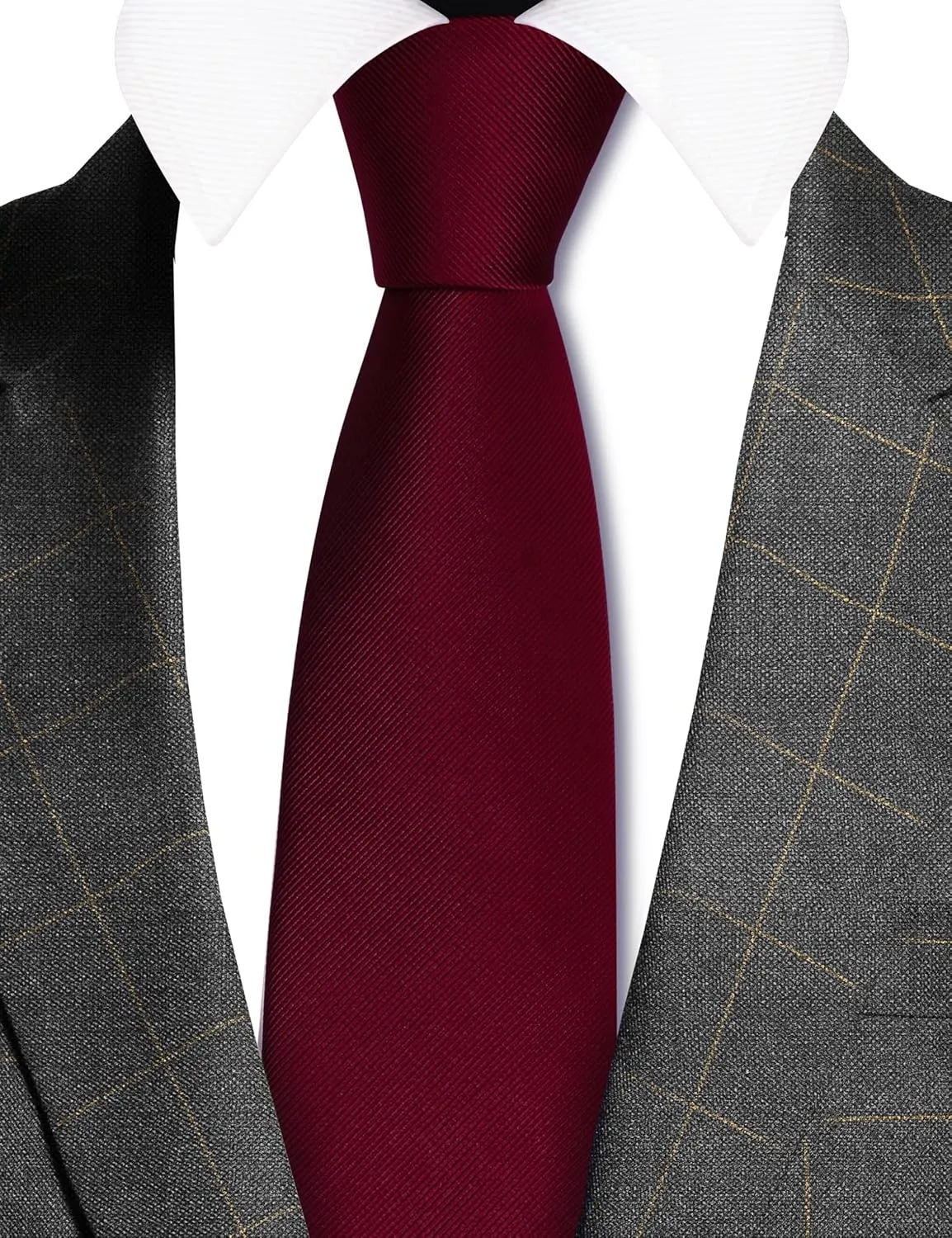 GUSLESON Classic New 3.15"??8cm?? Men's Solid Color Necktie Wedding Business Tie   Gift Box