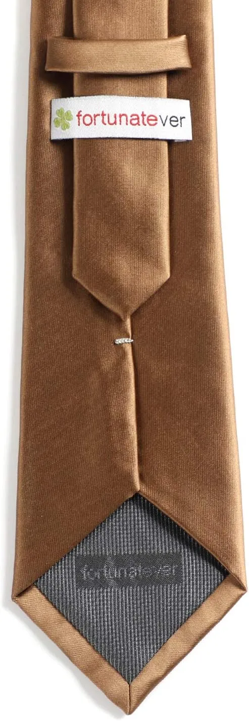 Mens Solid Satin Mens Tie With Hanky,Handmade Neckties For Men With Gift Box