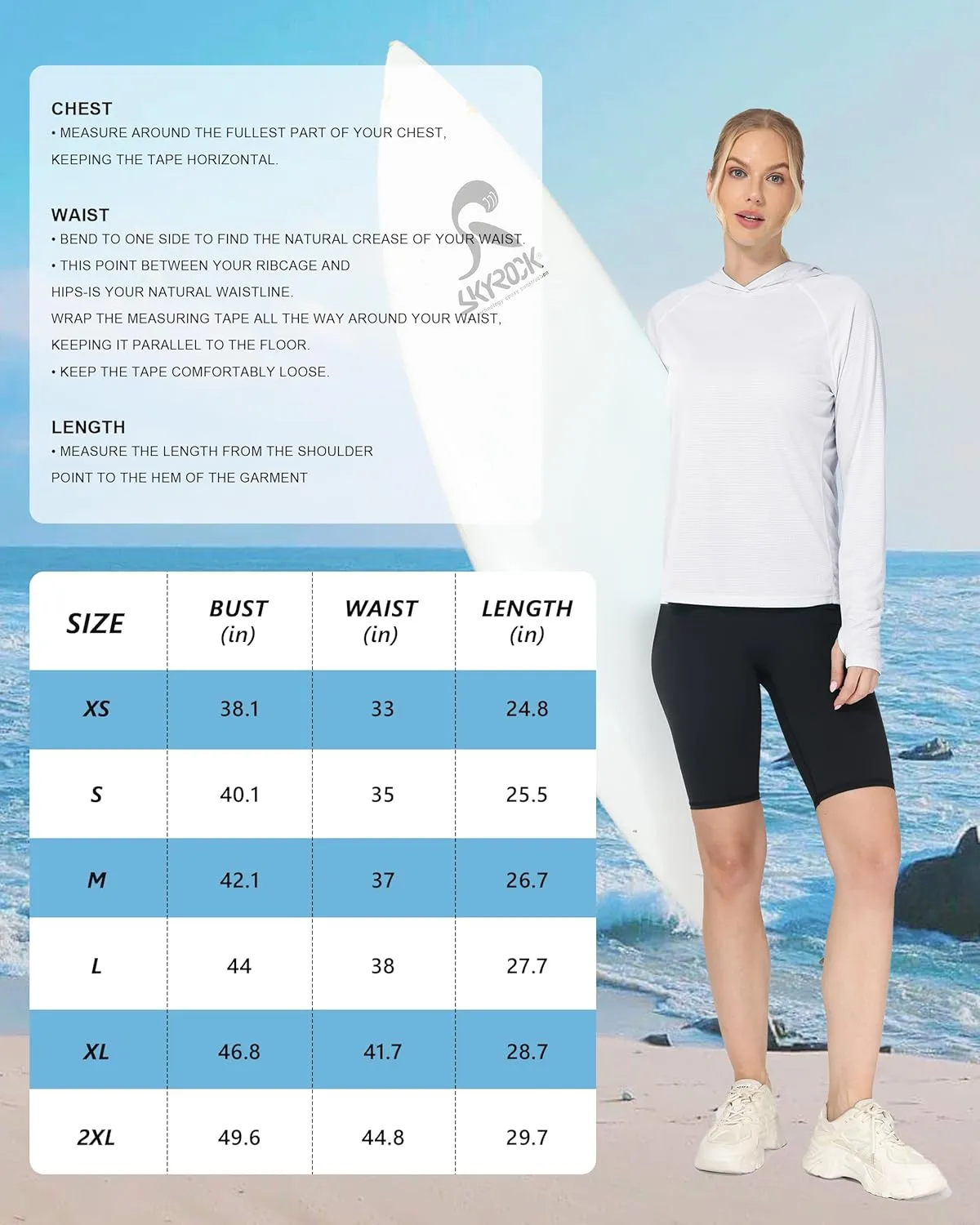 Roadbox Women's Sun Protection Hoodie UPF 50  Long Sleeve Hiking Fishing Hooded Shirt, UV Rash Guard for Women